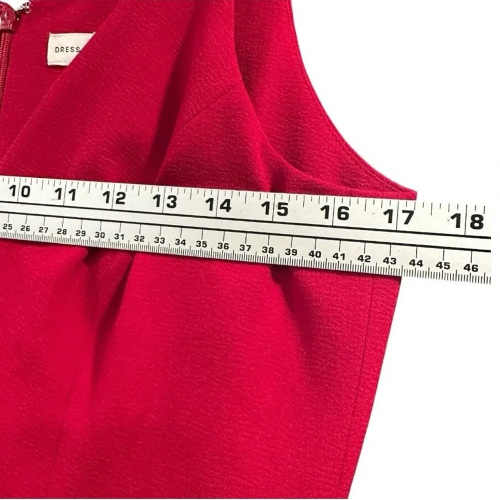 NWT Dress the Population Alicia Cocktail Midi Dress Mixed Media Chiffon Size L - Picture 9 of 10